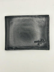 Portafoglio in Pelle Nera per Polizia di Stato con Patta Staccabile