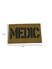 Patch Laser Cut MEDIC - Coyote Tan