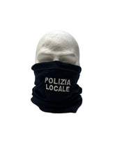 Scaldacollo in Pile Blu con Ricamo Polizia Locale
