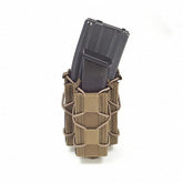 WARRIOR SINGLE QUICK MAG WITH SINGLE PISTOL POUCH COYOTE TAN