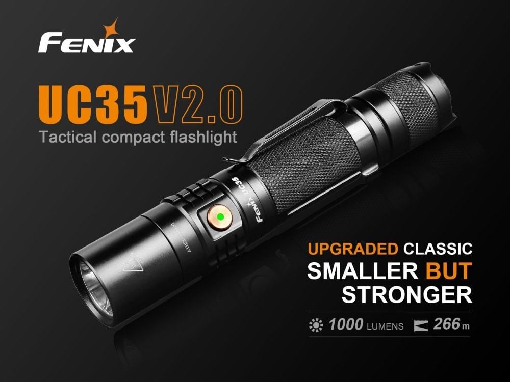 Fenix Torcia UC35 V2.0 LED Ricaricabile - 1000 Lumens