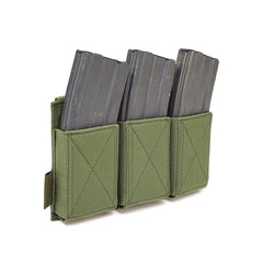 Warrior Triple Elastic Mag Pouch - OD Green