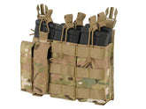 Tasca Tripla Porta Caricatore 5.56/9mm a Pannello - Multicam