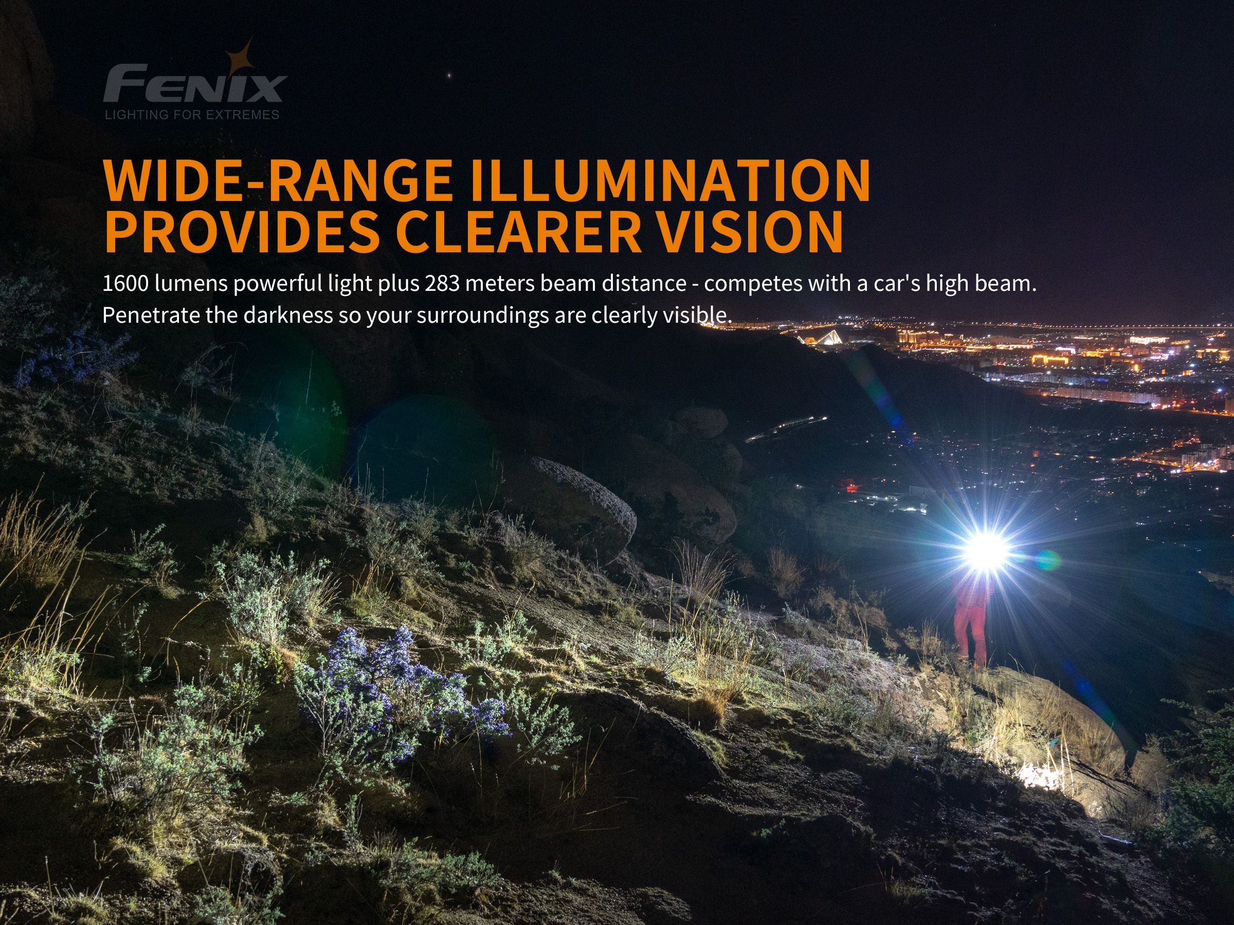 Fenix Torcia PD36R LED Ricaricabile - 1600 Lumens