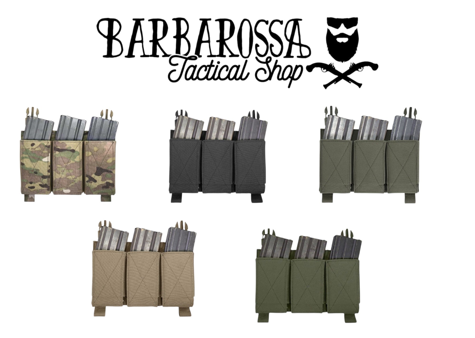 Warrior Removable Triple Elastic Mag Pouch