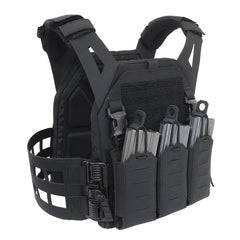 Soporte Warrior V2 de perfil bajo cortado con láser con triple cuerda elástica 5.56 negro