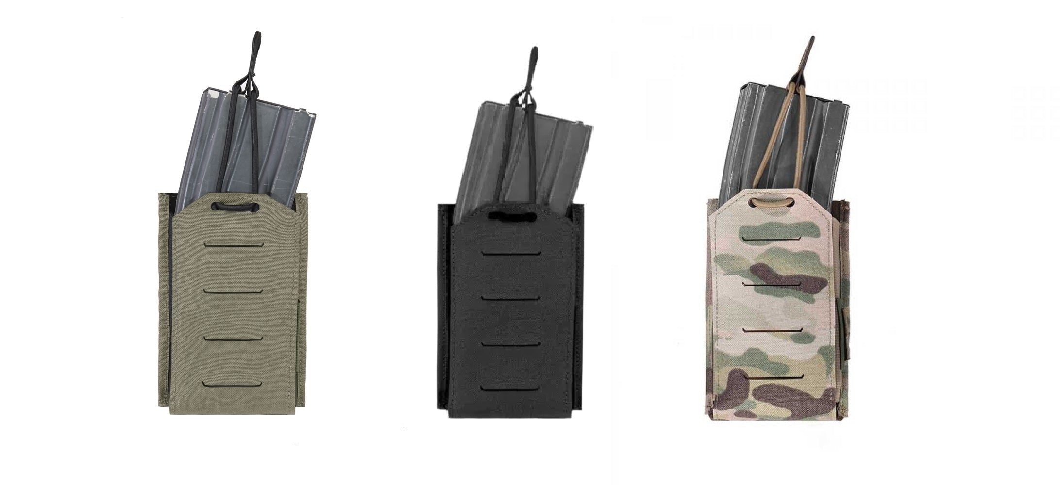 Funda Warrior Laser Cut Single Bungee 5.56 - Verde Ranger