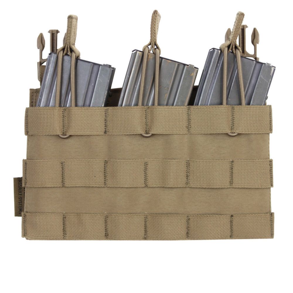 Bolsa abierta triple extraíble Warrior MOLLE para RPC - OD