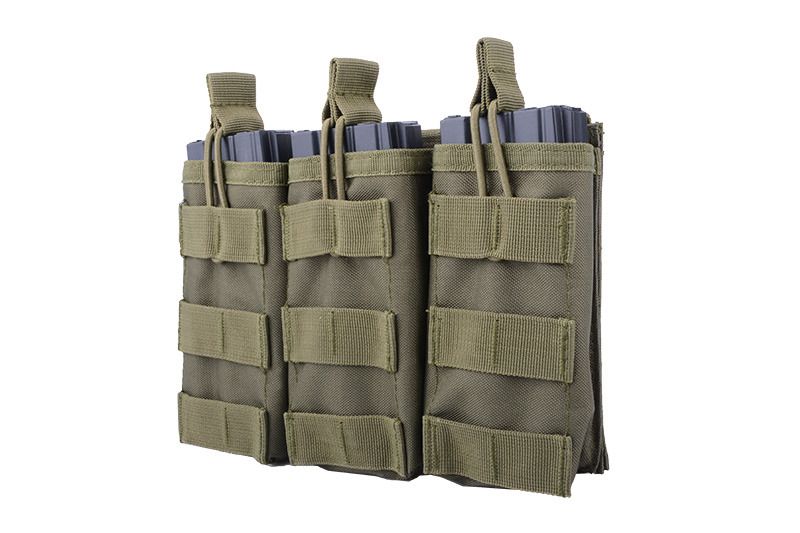 Triple magazine pouch for M4/M16 open top TAN