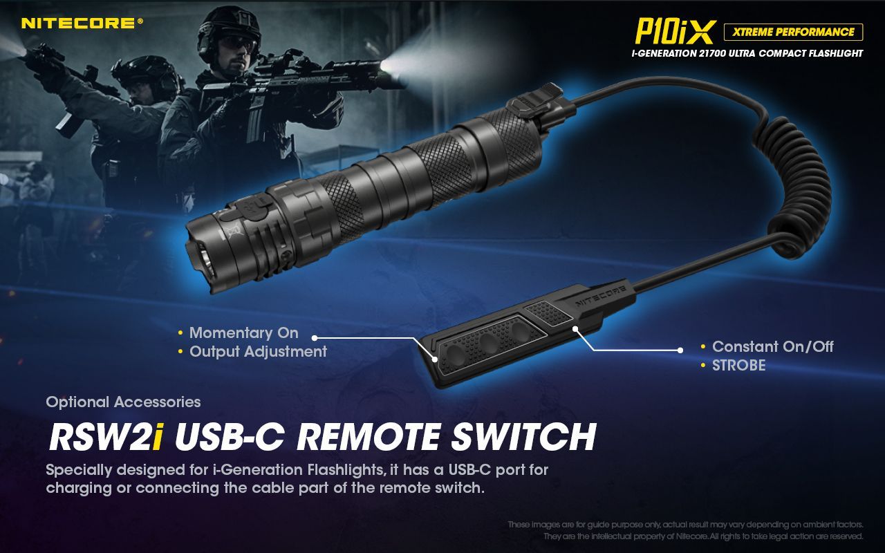 Nitecore - P10iX Torcia Tattica Ricaricabile USB-C - 4000 Lumens e 158 metri