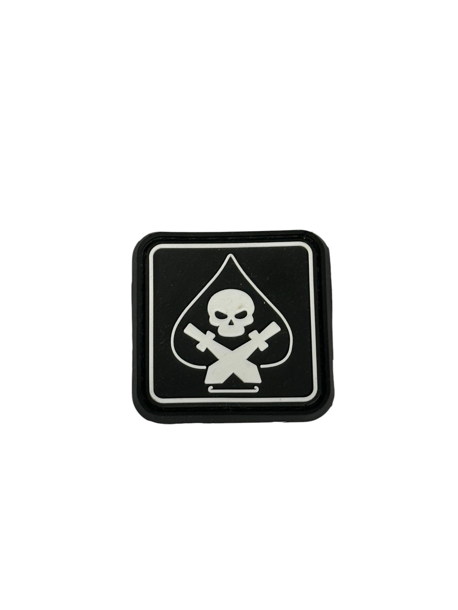 Patch Spade Skull Picca - White