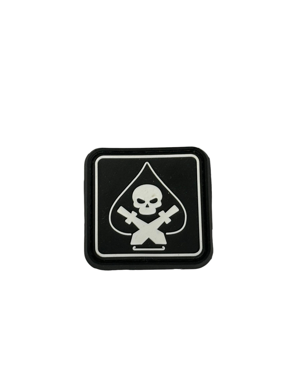 Patch Spade Skull Picca - White