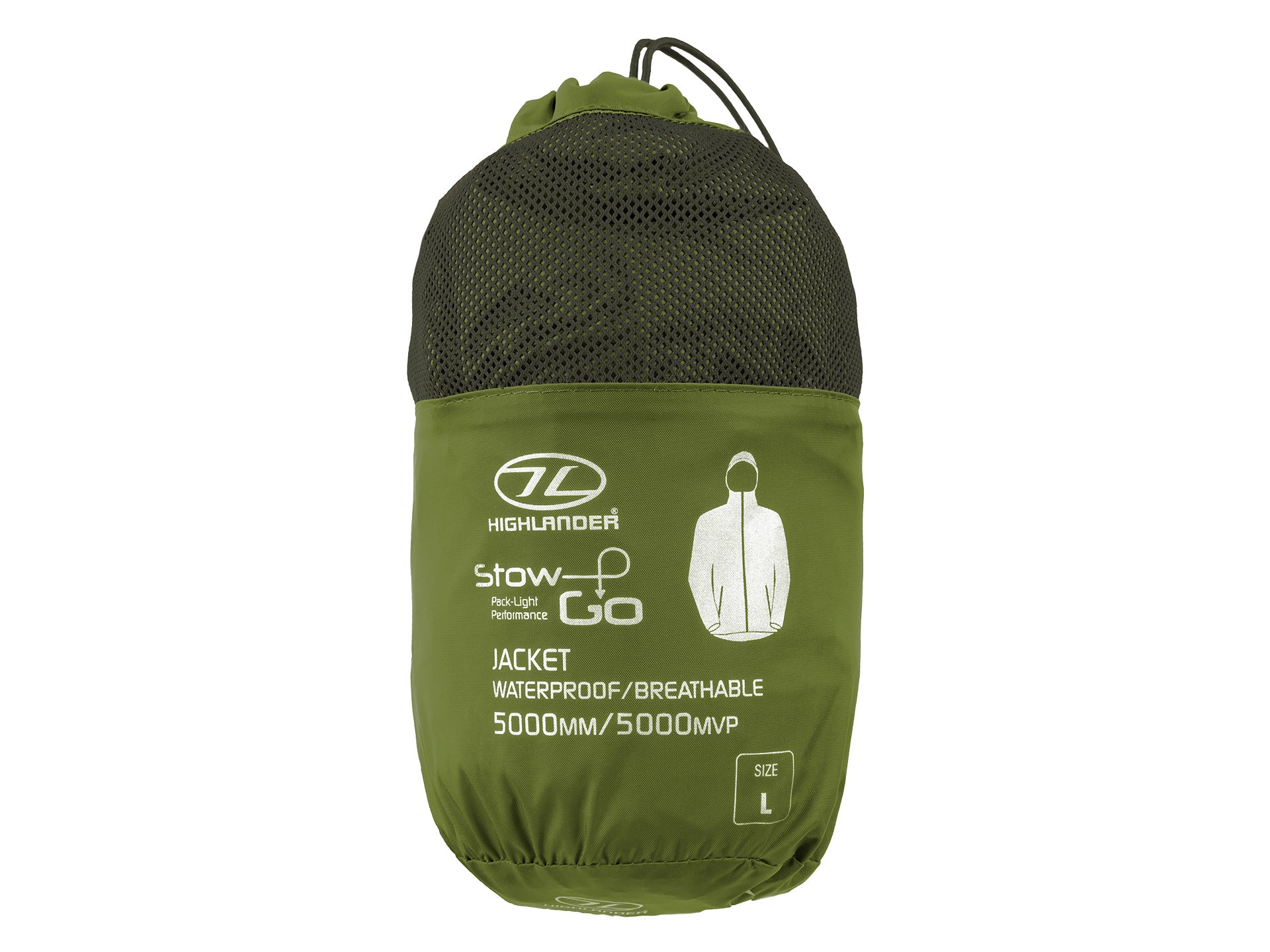 Highlander STOW & GO Waterproof Jacket - Ranger Green