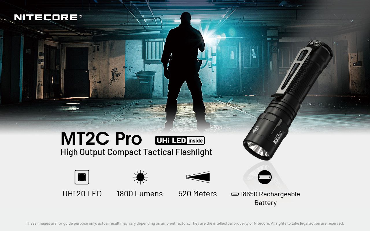 Nitecore - MT2C Pro - 1800 Lumens 520 Metri