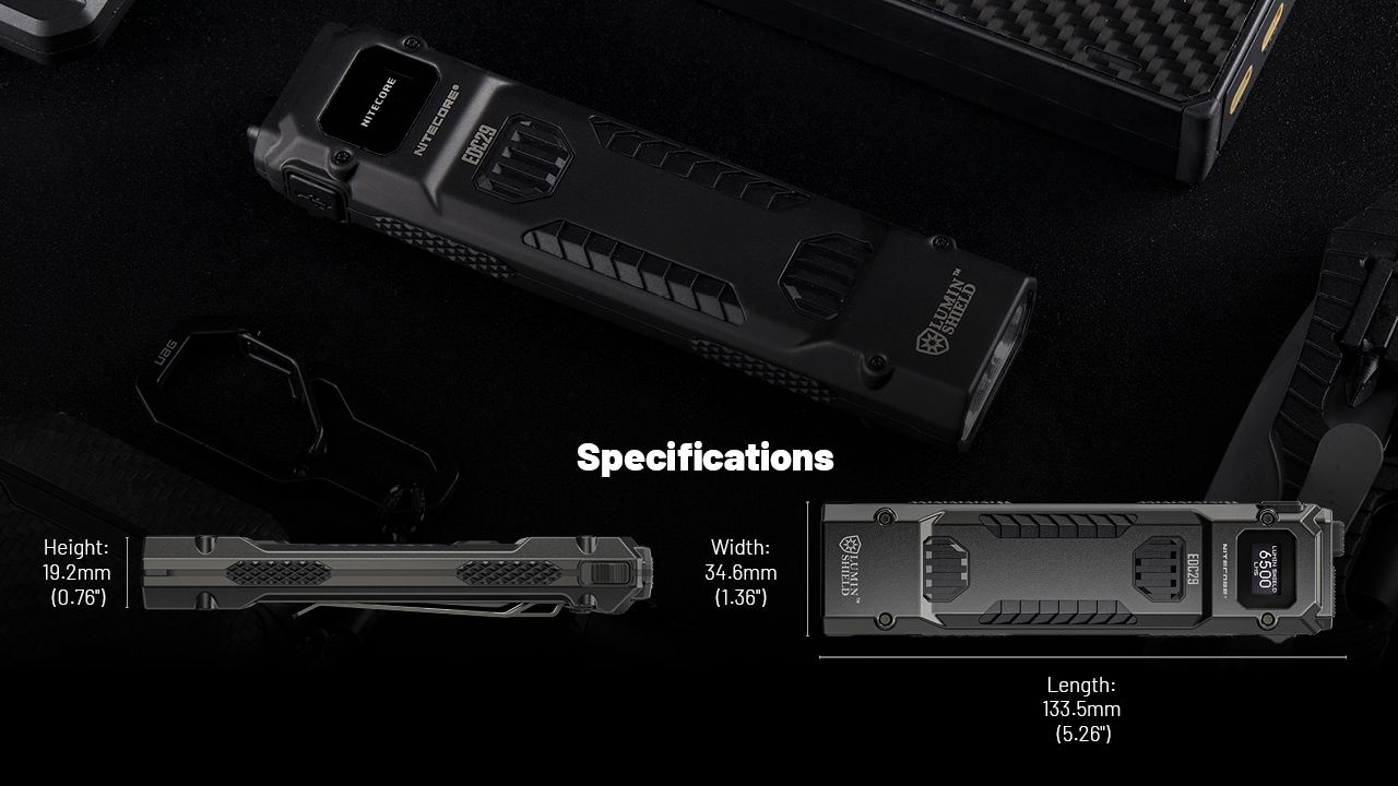 Nitecore - EDC29 - Torcia Ricaricabile USB - 6500 lumens e 400 metri - Torcia Led