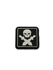 Patch Spade Skull - White