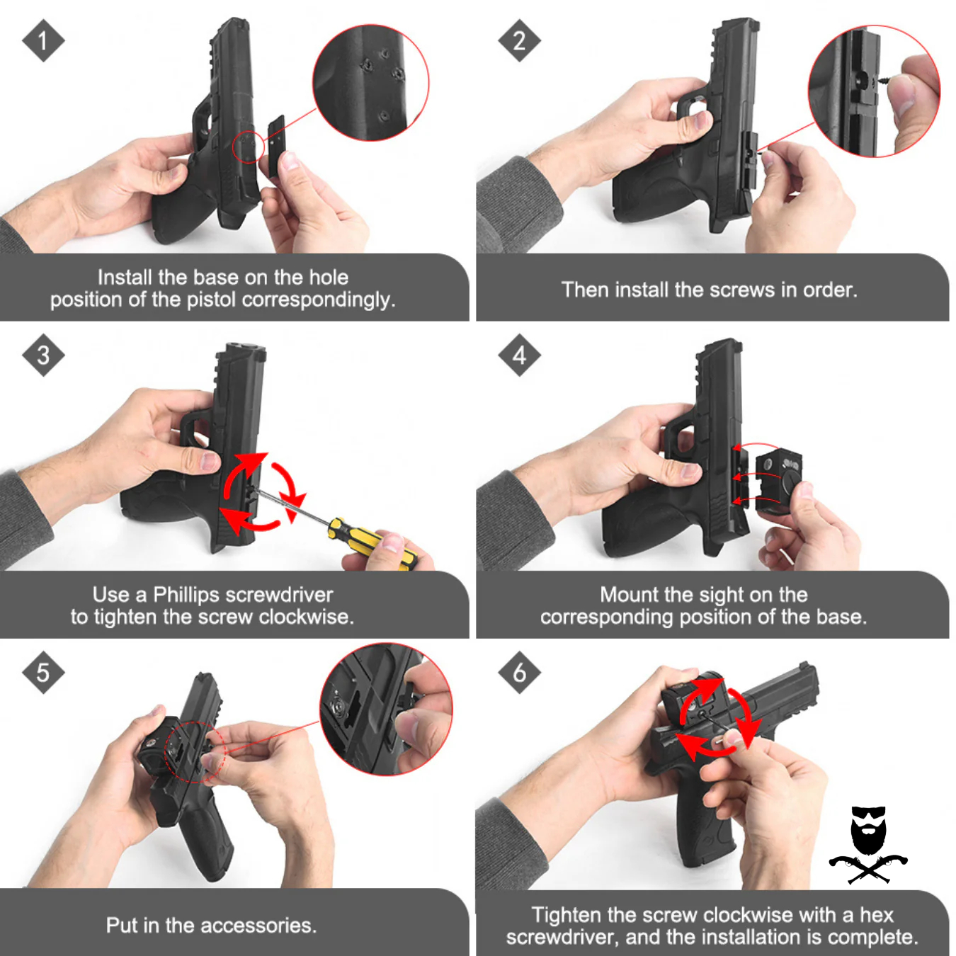 AIM-O ACRO P-2 Red Dot - Black