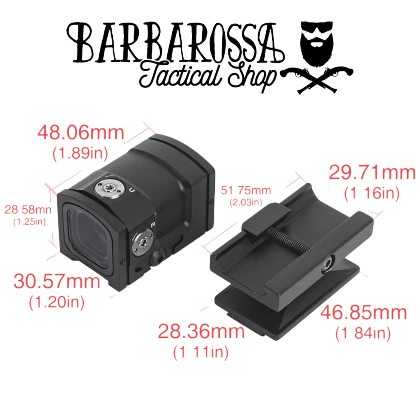 AIM-O ACRO P-2 Red Dot - Black