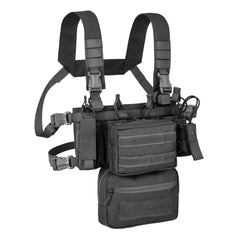 Defcon 5 - Combo Mini Chest Rig 900D Poly Molle - Black