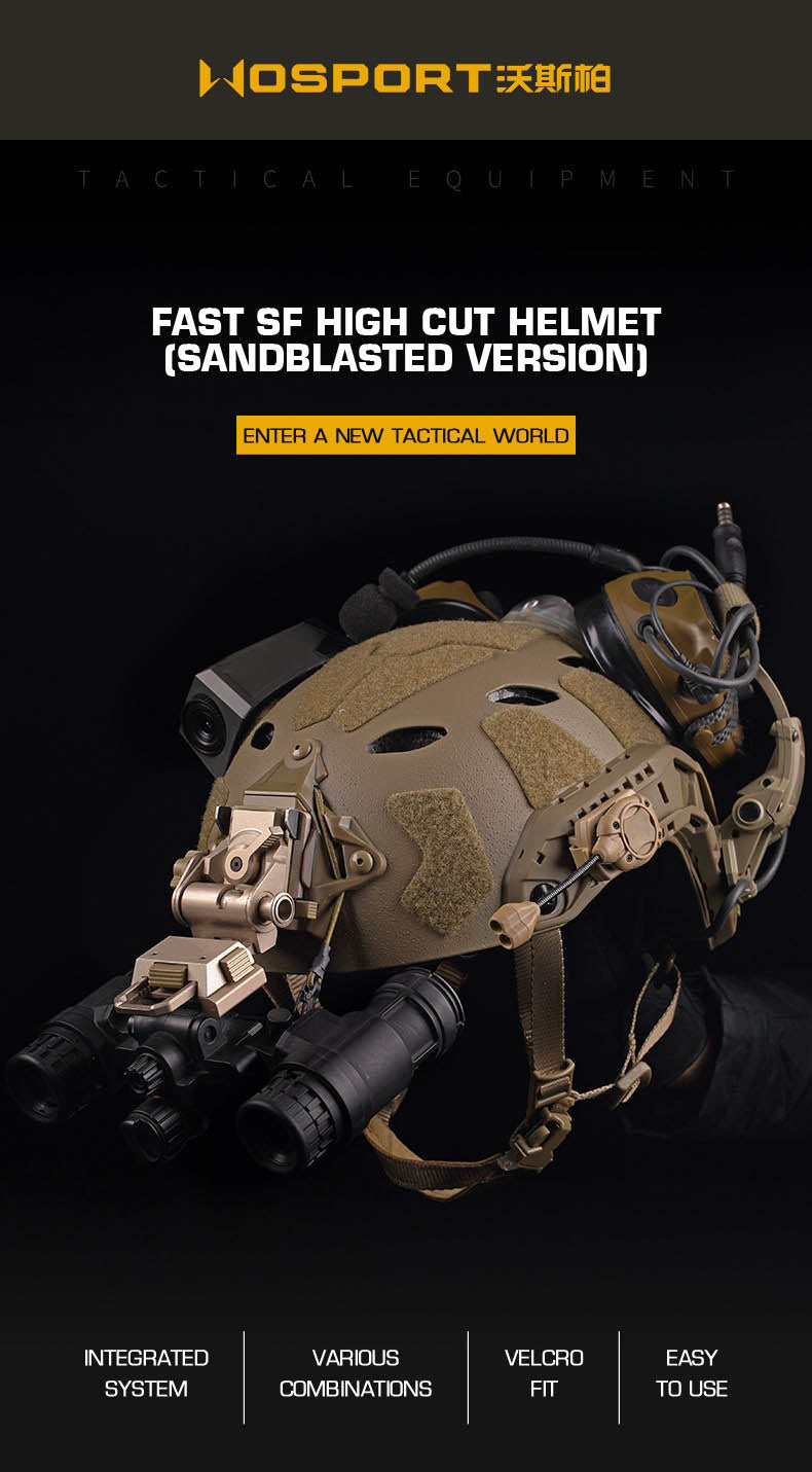 FAST SF SUPER HIGH CUT Helmet sandblasted version