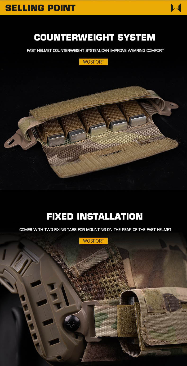 Helmet Counterweight - Multicam