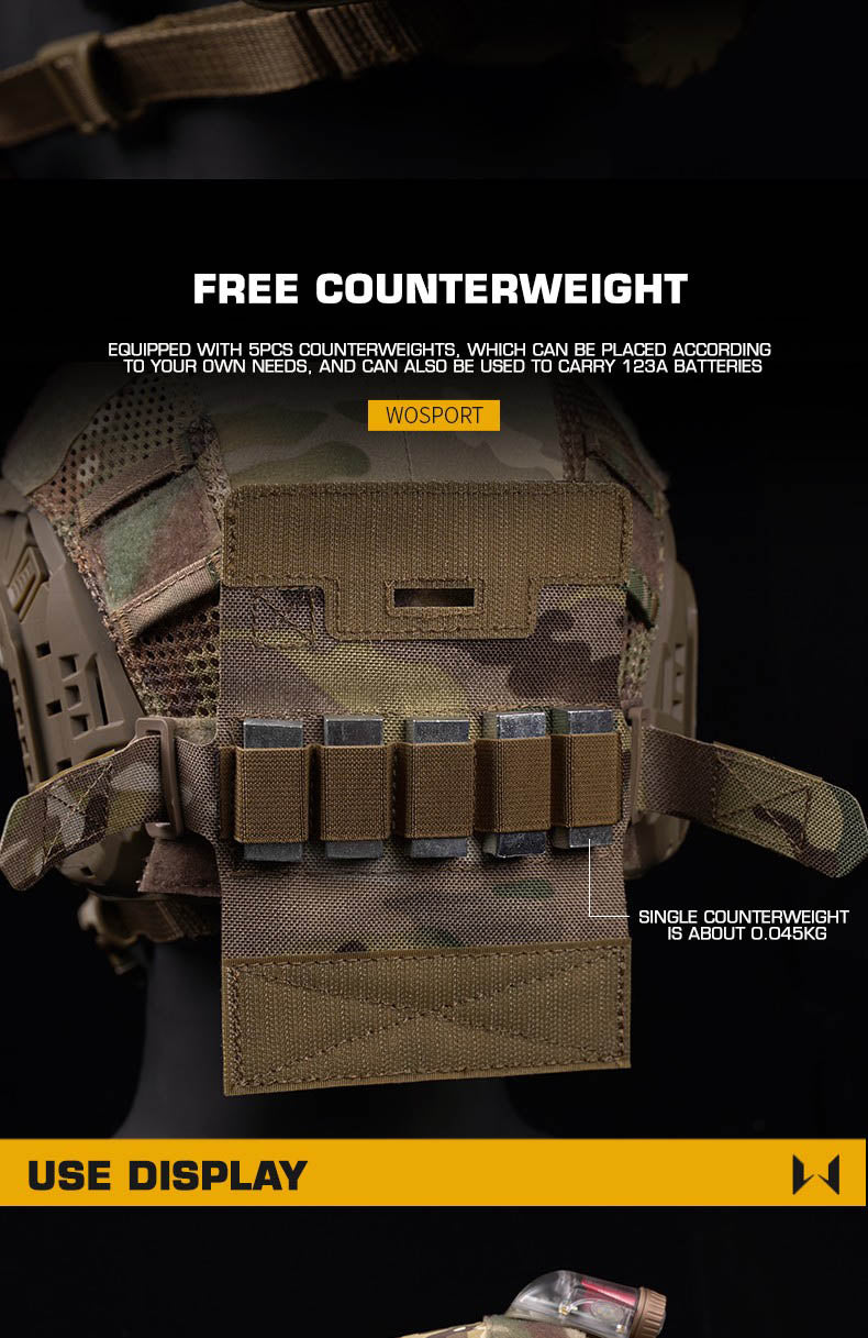 Helmet Counterweight - Multicam