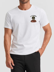 4-14 - T-shirt "Calm Waters Hard Men" - White