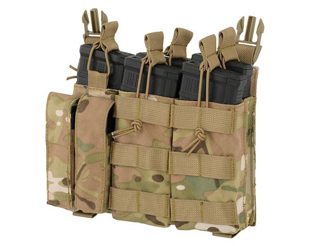 Triple 5.56/9mm Panel Magazine Pouch - Tan