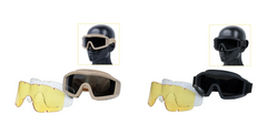 WST Desert Storm Goggles, 3 Lenses set