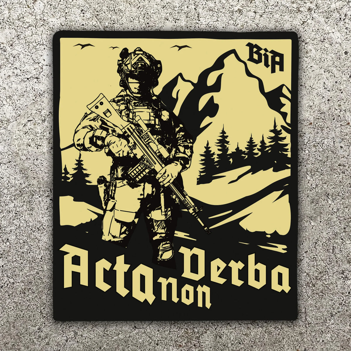 Brothers In Arms - ACTA NON VERBA STICKER