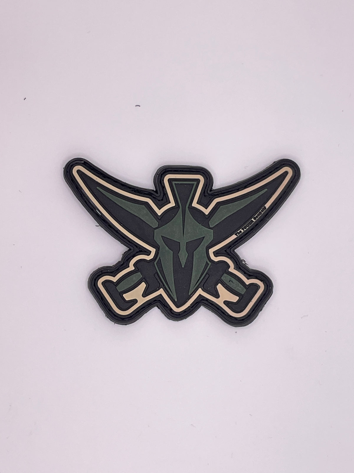 Spartan Helmet Patch with Swords