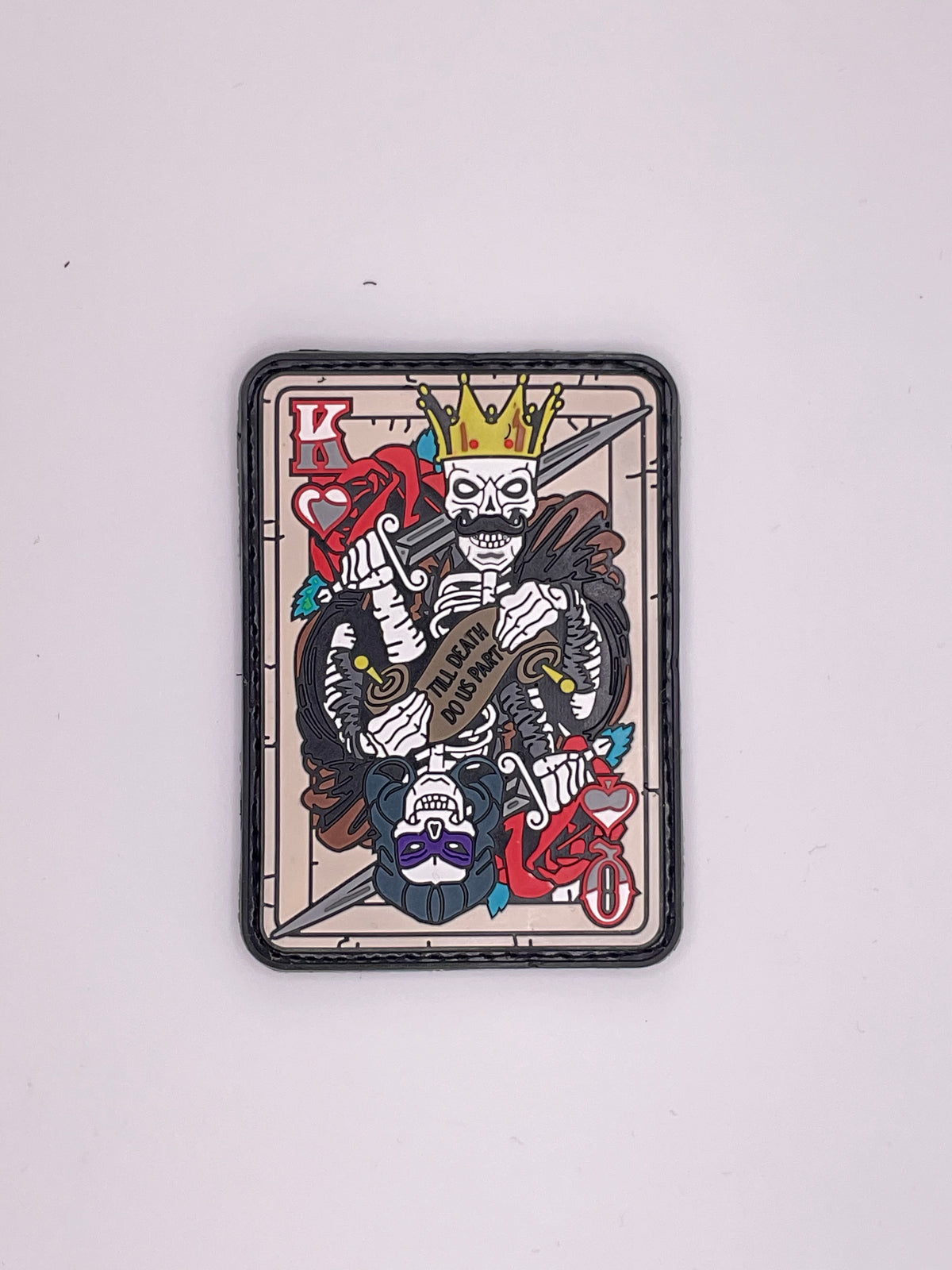 Skull King and Queen Card Patch