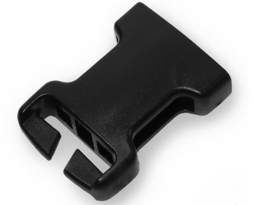 Female Split-Bar Buckle 25mm - Black