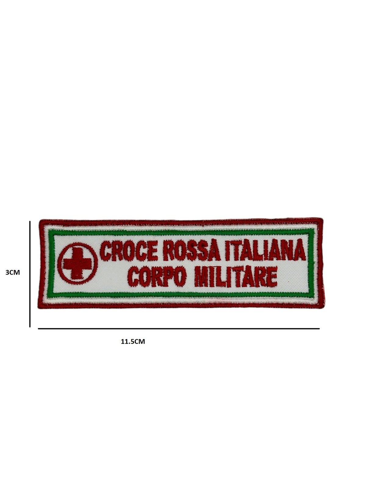 Patch Ricamata Croce Rossa Italiana Corpo Militare