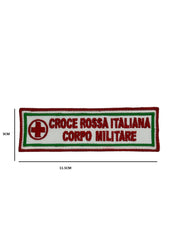 Patch Ricamata Croce Rossa Italiana Corpo Militare