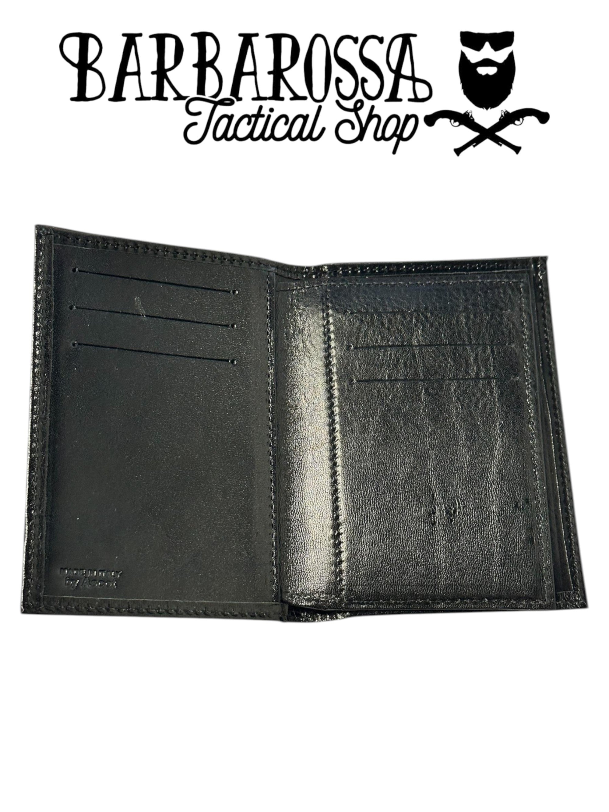 Ascot - Portafoglio Verticale con Porta Distintivo Polizia Locale AS45