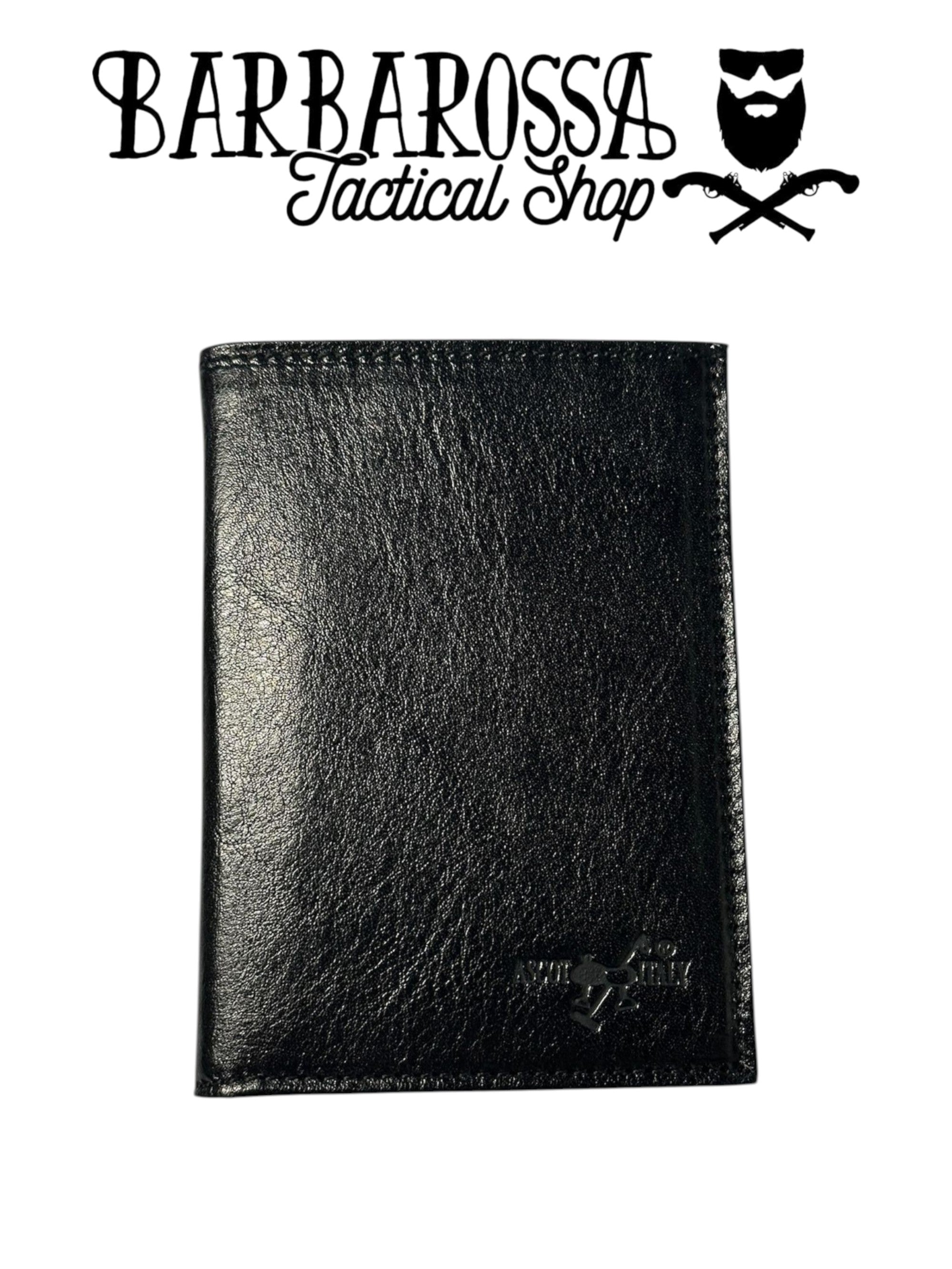 Ascot - Portafoglio Verticale con Porta Distintivo Polizia Locale AS45