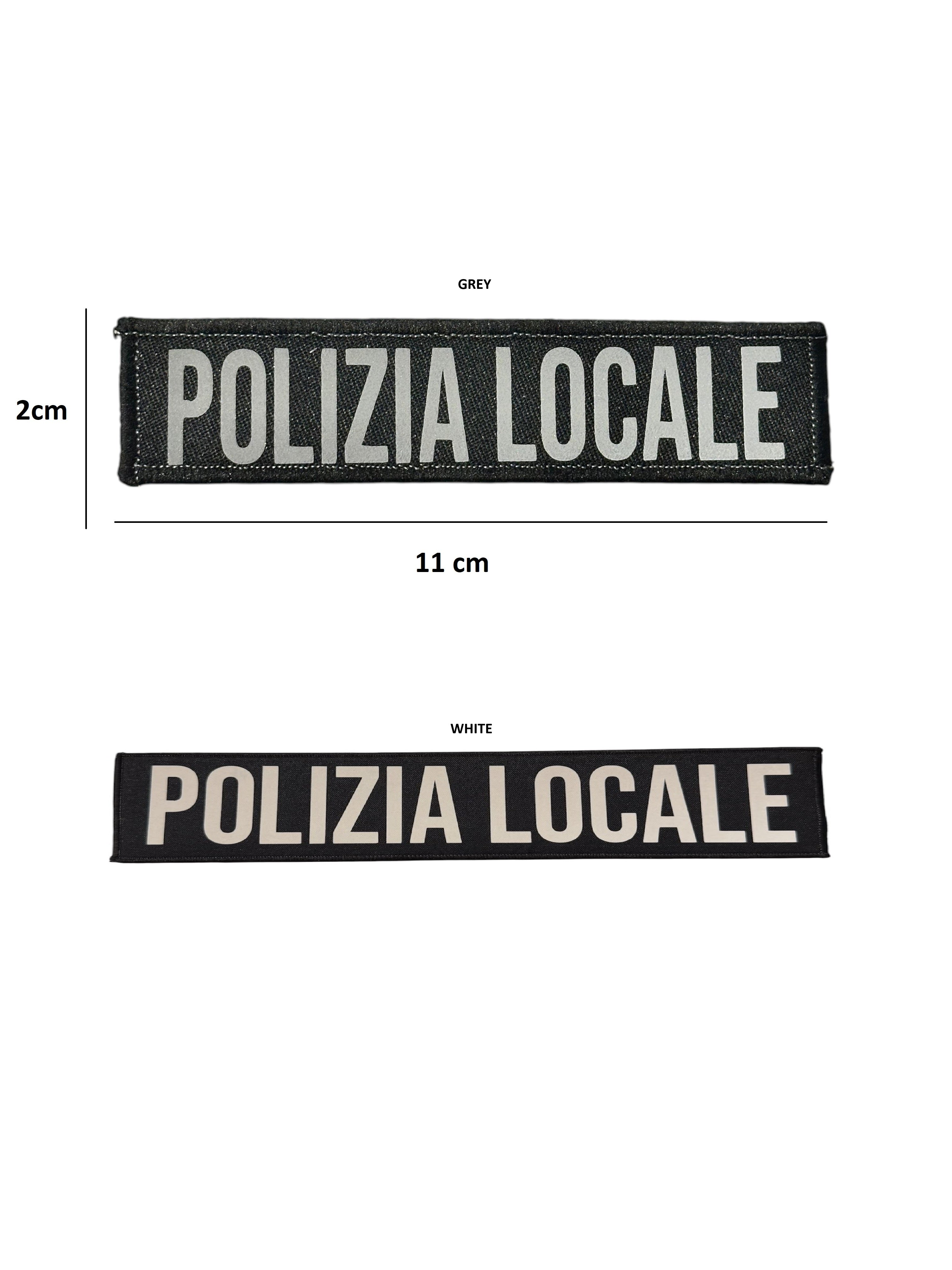 Patch Polizia Locale Catarifrangente Piccola