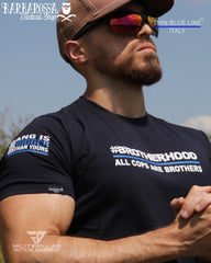 T-shirt Thin Blue Line Italy® ACAB Brotherhood (Blue Navy)