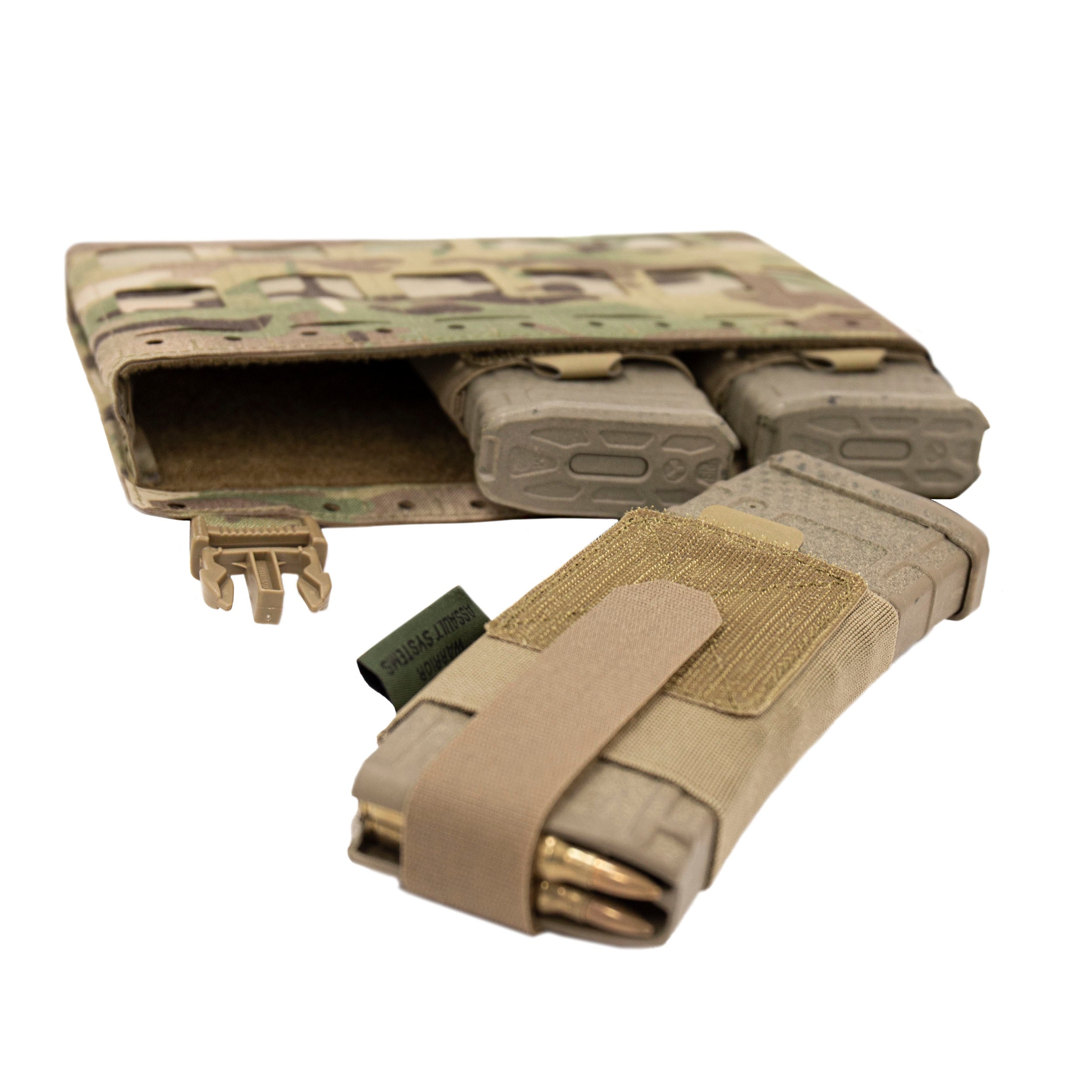 Warrior Laser Cut Kangaroo Pouch with 3 x 5.56mm Inserts MultiCam