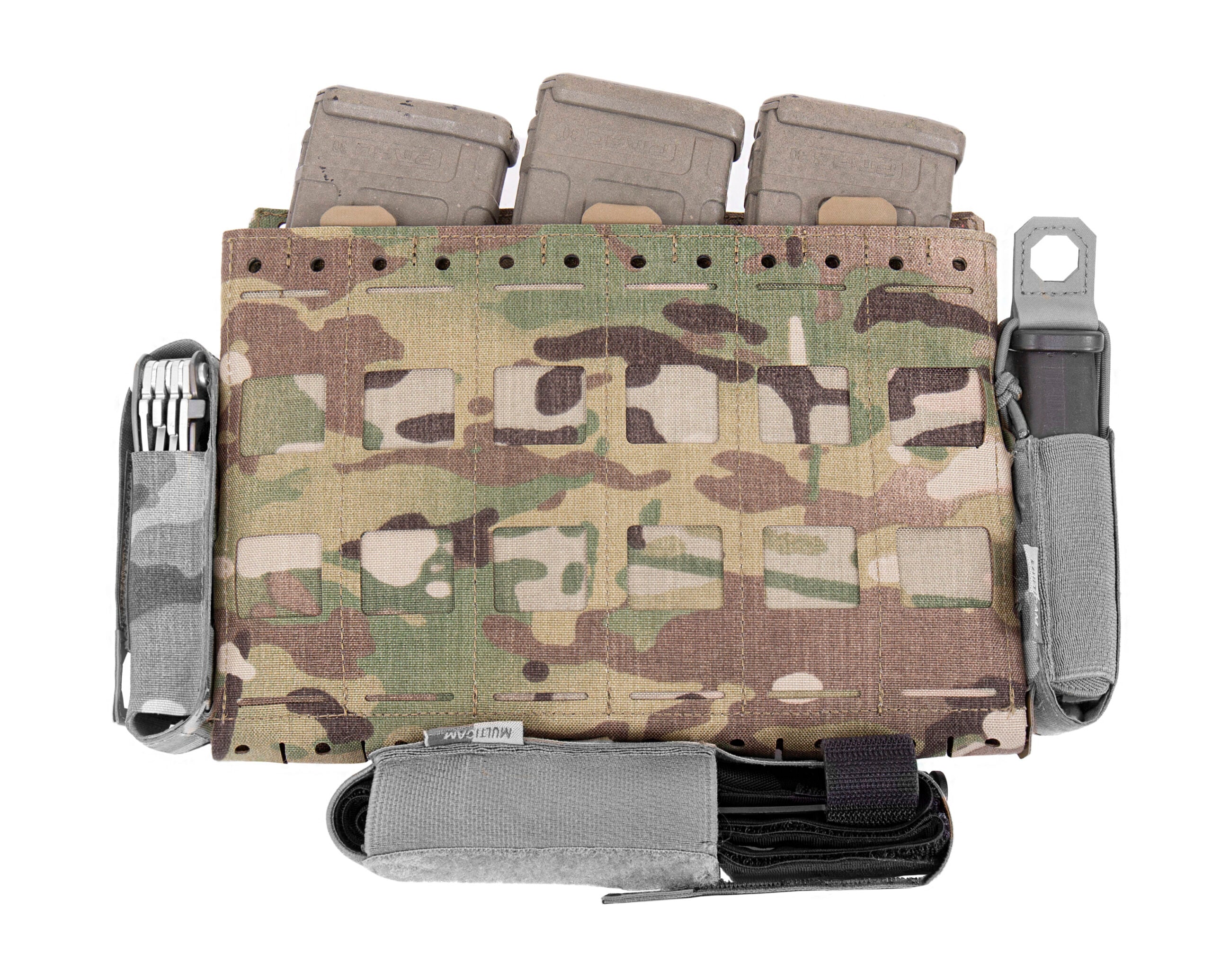 Warrior Laser Cut Kangaroo Pouch with 3 x 5.56mm Inserts MultiCam