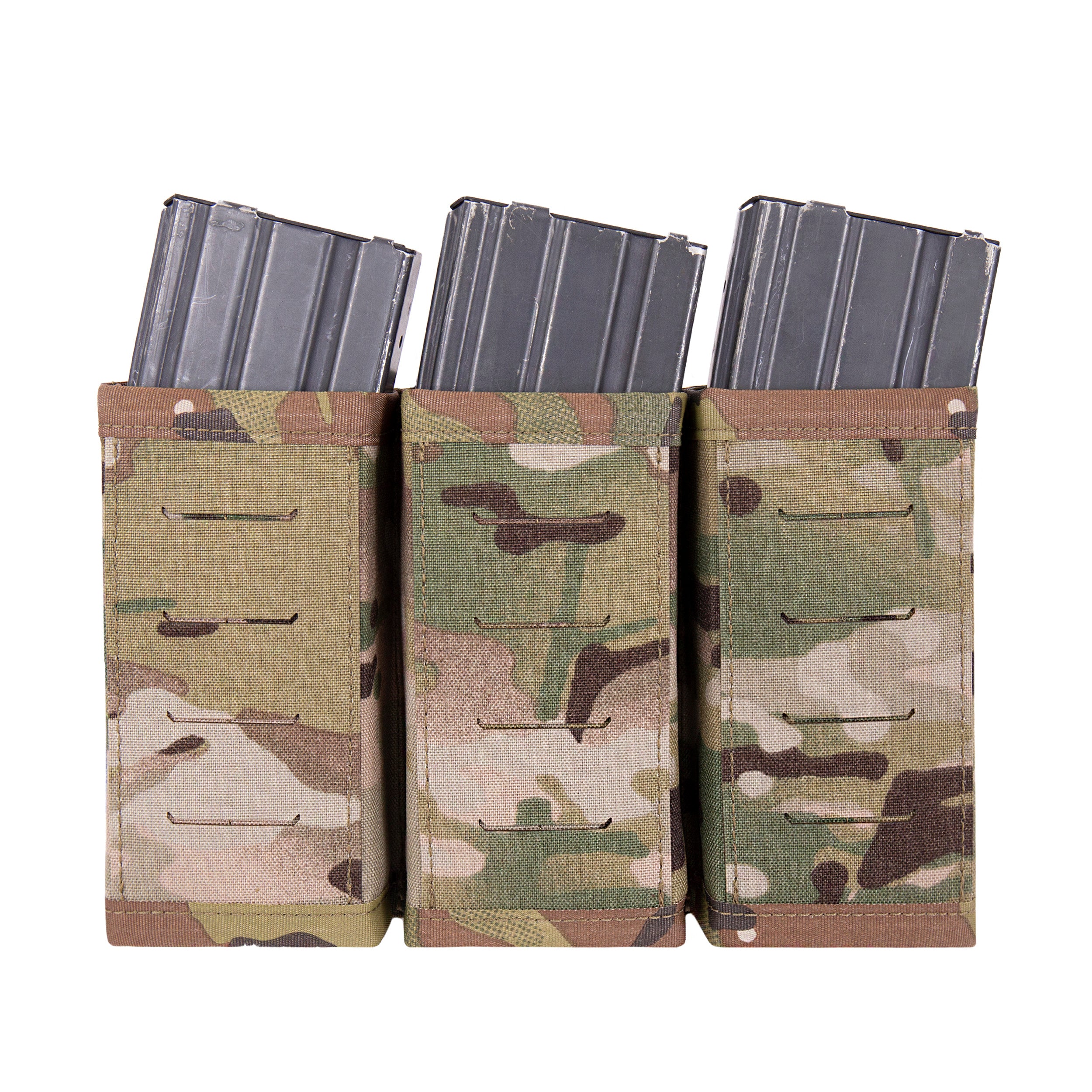 Estuche para cargador triple con corte láser Warrior - Verde Ranger