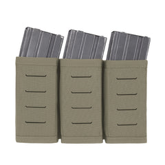 Warrior Laser Cut Triple Snap Mag Pouch - Ranger Green