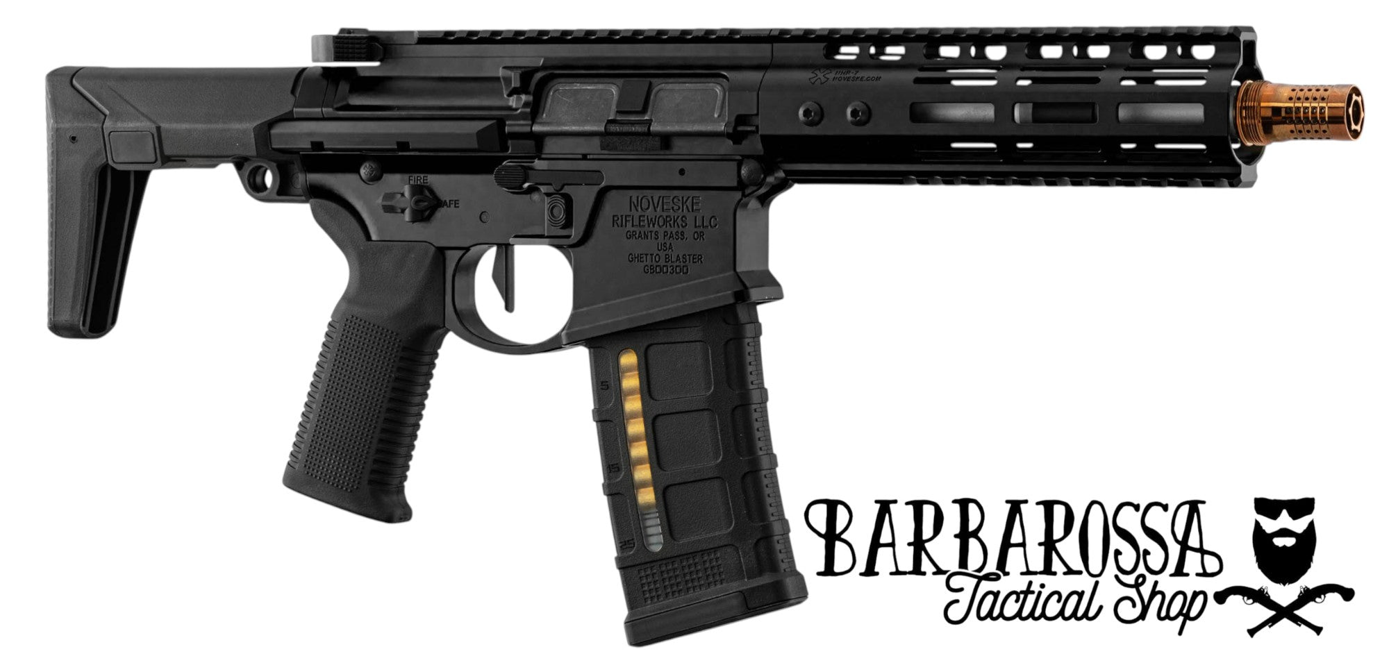 Noveske - MWS Ghetto Blaster Gas BlowBack Rifle 7 inch - Black