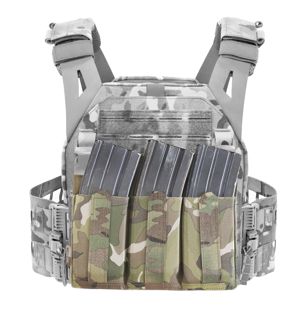 Warrior Laser Cut Triple Bungee Elástico de perfil bajo 5.56 - Multicam