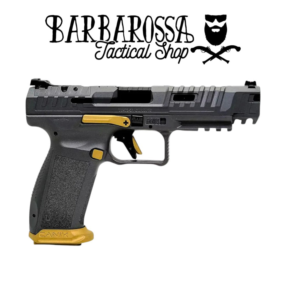 CANIK RIVAL 5.28 SFX Competition Gold & Grey— marcatore .50 CO₂ 12.7 joule