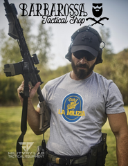 T-Shirt "MILIZIA" - Melange Grey