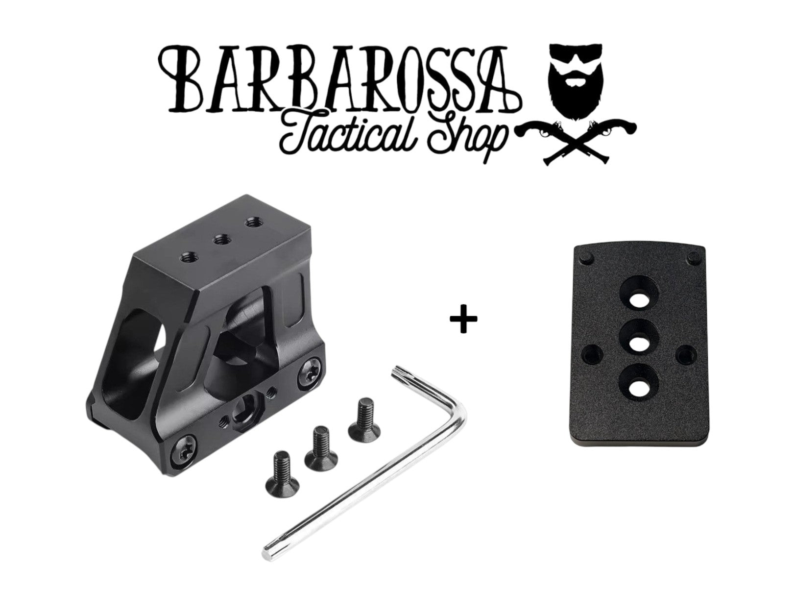 WADSN FT MRDS RMR Adapter High Plates Set Nero