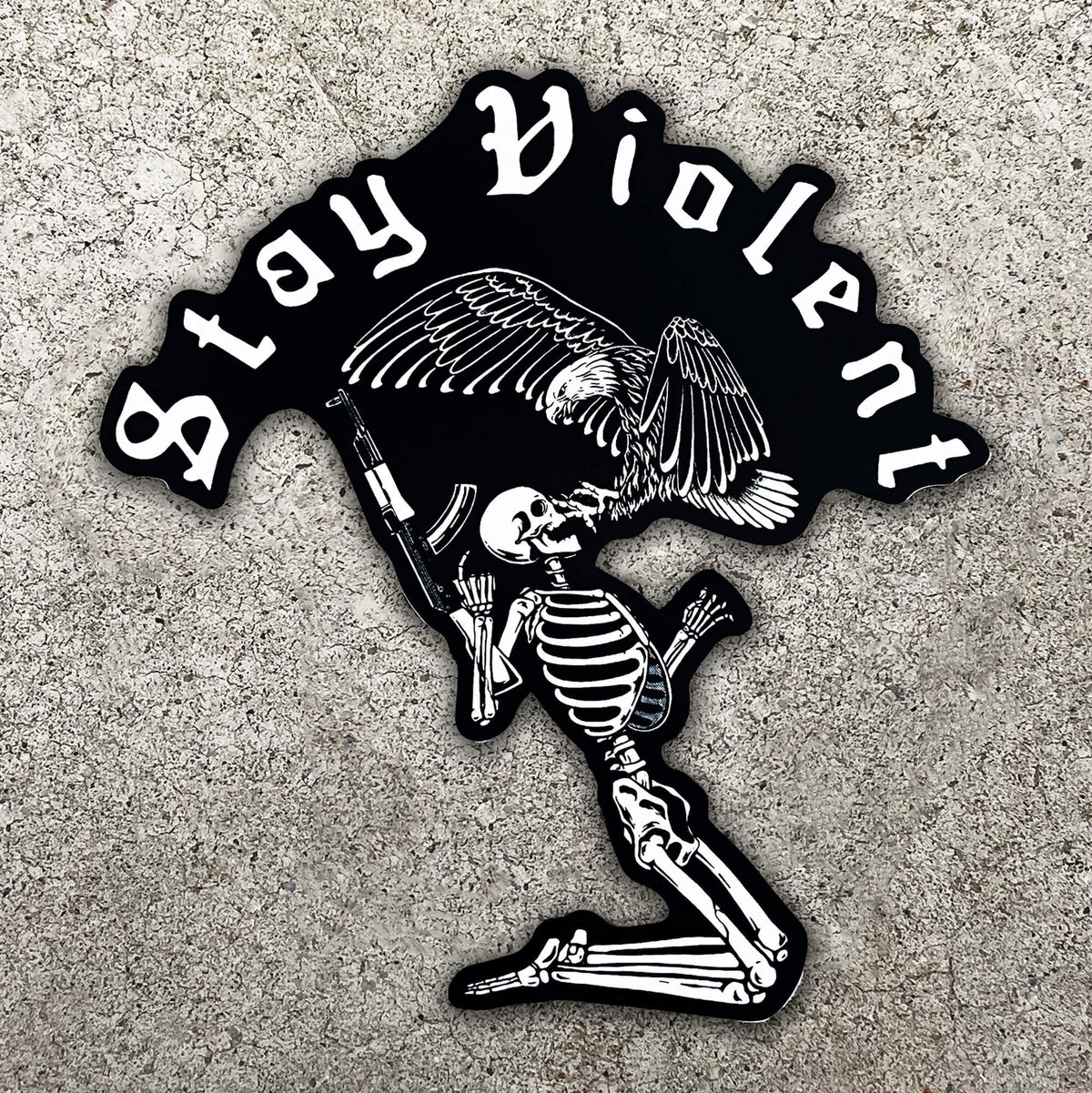 Brothers In Arms - STAY VIOLENT STICKER