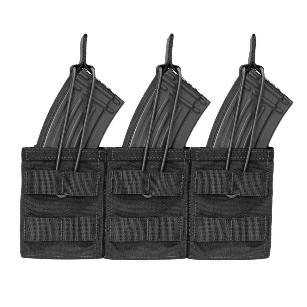 Warrior Triple MOLLE Open AK 7.62mm – Black